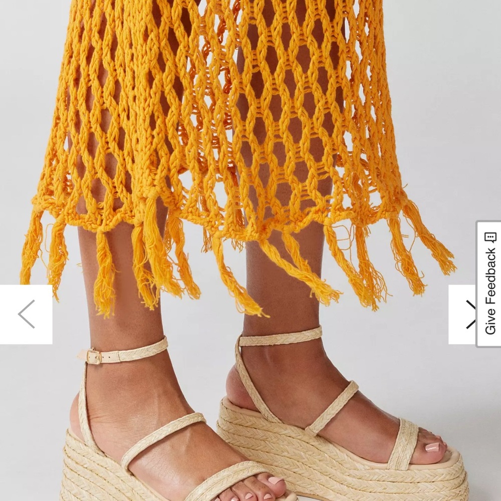 Steve Madden Tan Espadrille Wedges- worn once - size 7.5 - Picture 2 of 5